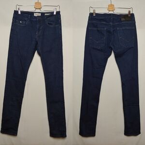 energie Saxon Skinny Jeans‎ Dark Wash 32 34 Low Waist Tight Leg Cotton Elastane